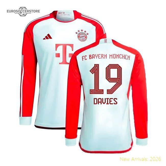 Elite 2023-2024 Bayern Munich Long Sleeve Home Kit (davies 19)