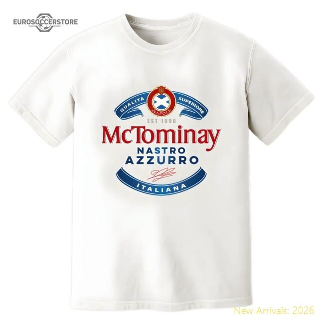 Scott Mctominay Partenopei Beer Casual Tee (white) - Excellent Value