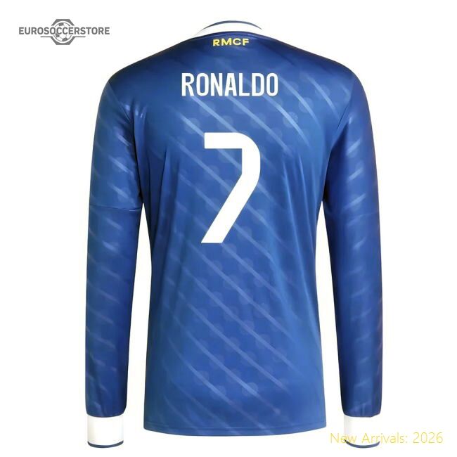Trending 2025-2026 Real Madrid Long Sleeve Third Shirt (Ronaldo 7)