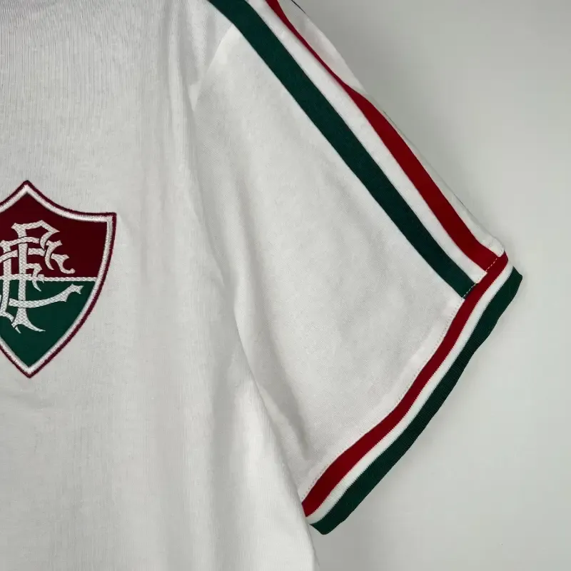 2014-2015 Fluminense White Soccer retro kit