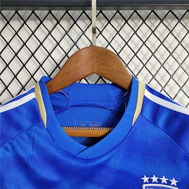 Kids Italy 2023 Home Blue Football Kit ShirtShorts - Official Replica