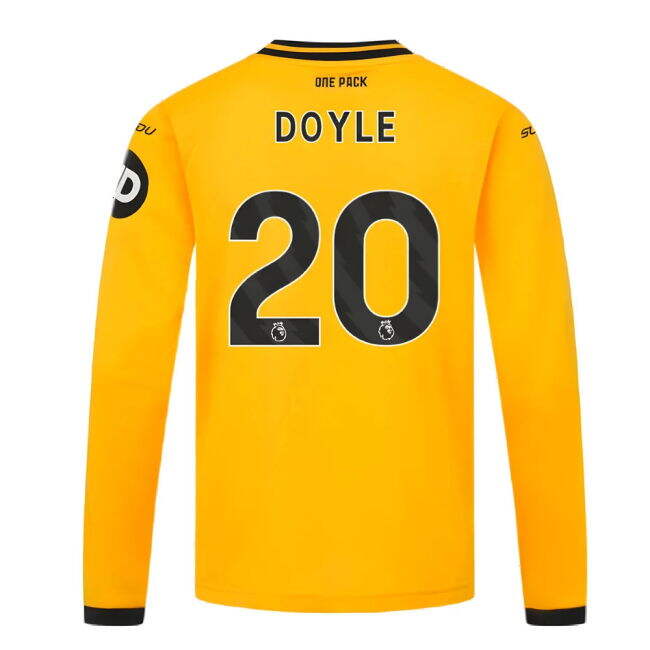 2024-2025 Wolves Long Sleeve Home Shirt (Kids) (Doyle 20)