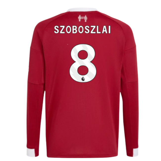 2025-20 Liverpool Puma Home Football Jersey Szoboszlai 8 L M S Kids
