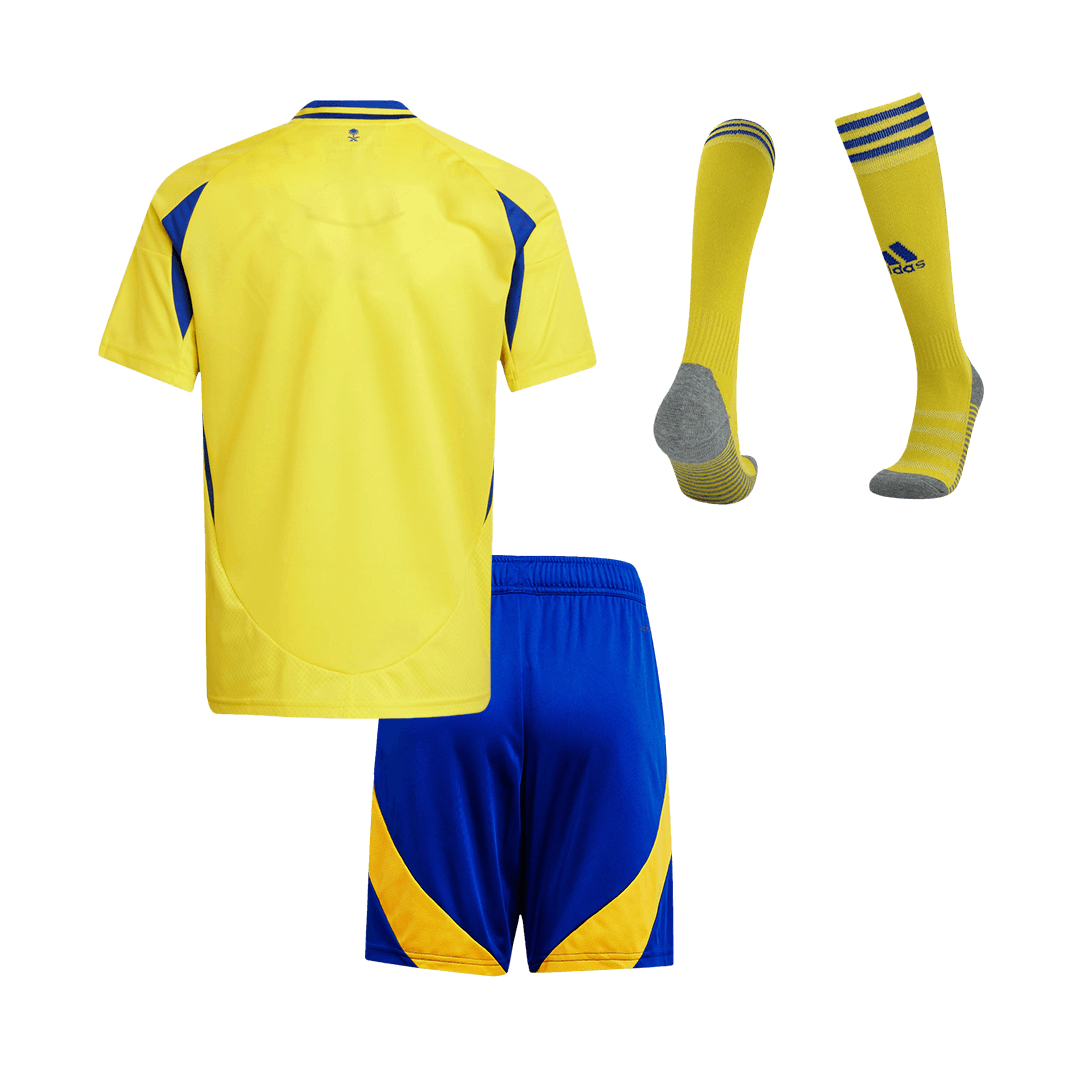 Kid's Al Nassr Home Soccer Jersey Kit(Jersey+Shorts+Socks) 2024/25Auth