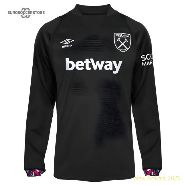Elite 2022-2023 West Ham Long Sleeve Away Shirt - Premium Quality