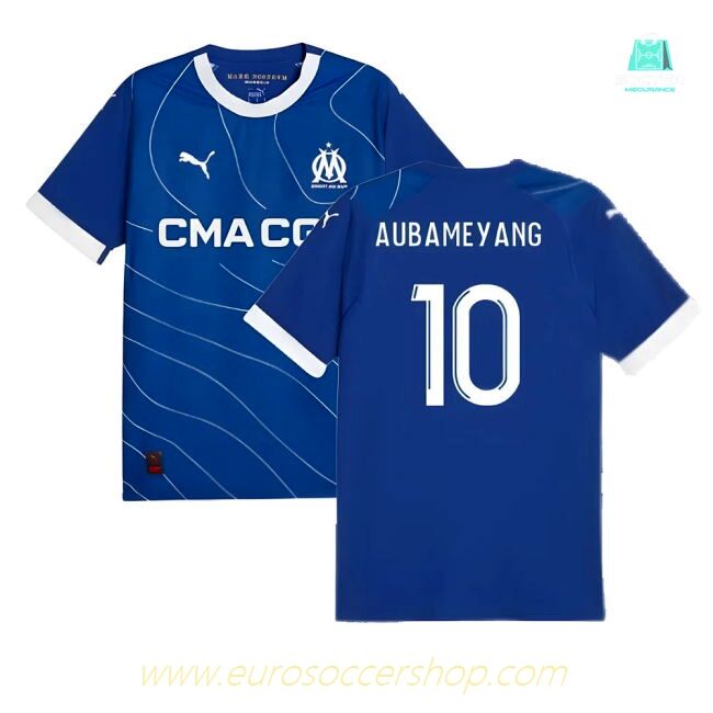 2023-2024 Marseille Away Shirt (Aubameyang 10)