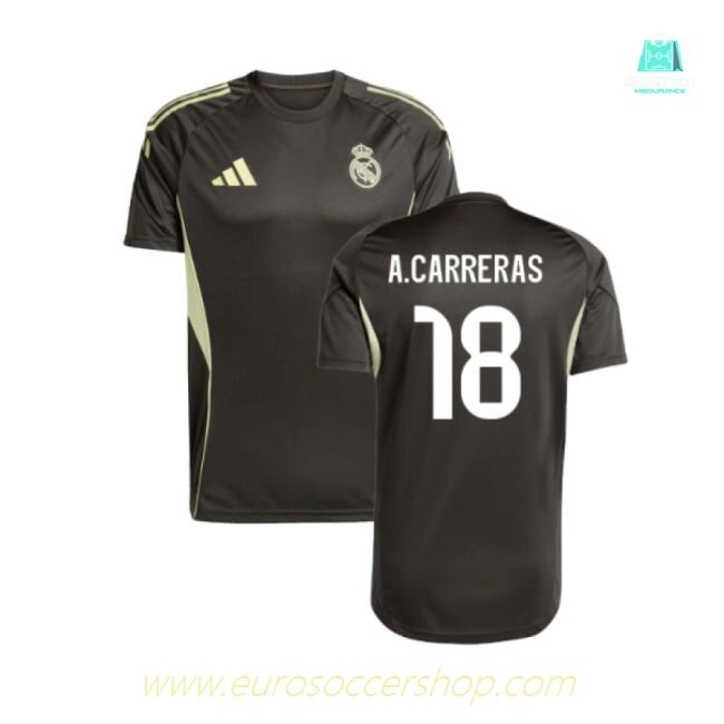 2025-2026 Real Madrid Training Jersey (Utility Grey) (A.Carreras 18)