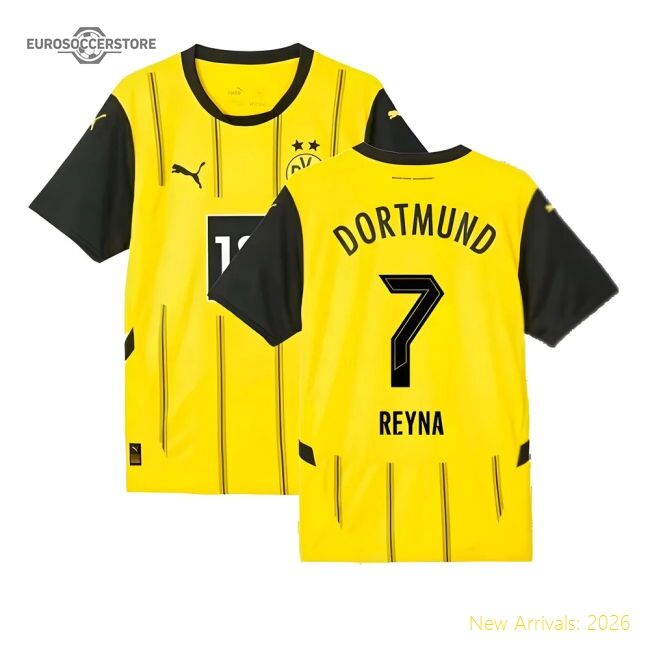 Excellent 2024-2025 Borussia Dortmund Home Shirt (reyna 7)