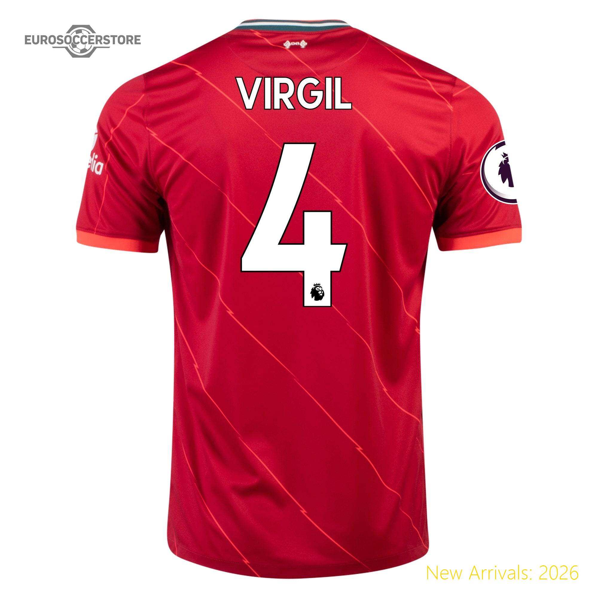 Official Team Merchandise Trendy Adult Liv Virgil Home Elite Jersey