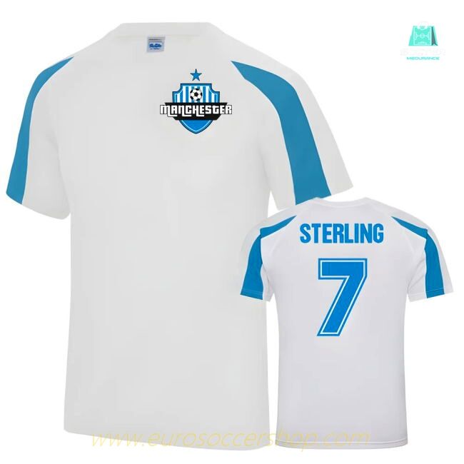 Raheem Sterling Man City Sports Training Jersey (White)