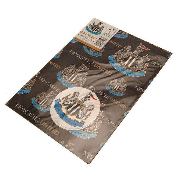 Newcastle United FC Text Gift Wrap - authentic style