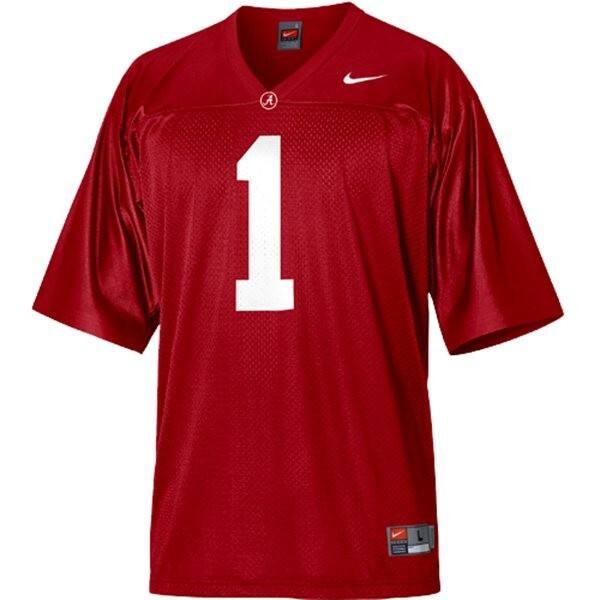 High Performance Men Alabama Crimson Tide #1 Nick Saban Men Red Model