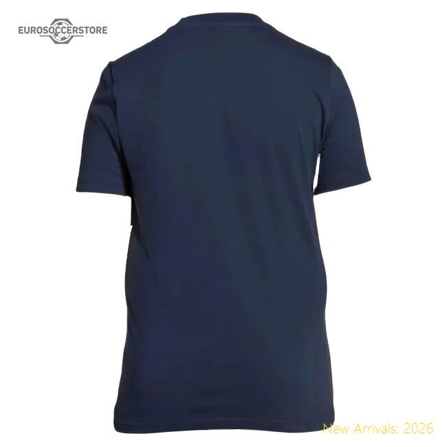 2025-2026 Real Madrid Us Tee (legend Ink) - Navy - Supporter Edition