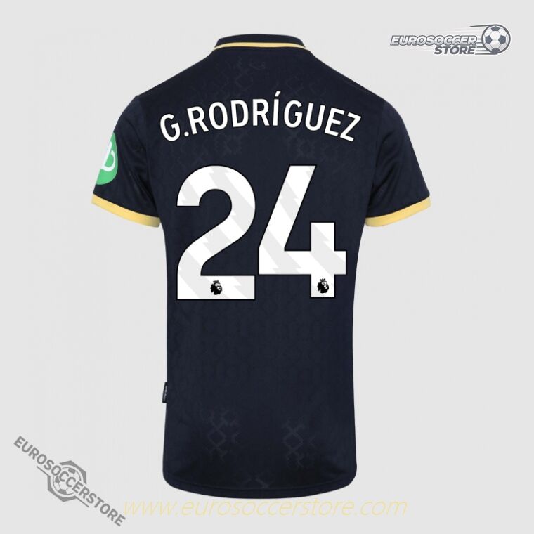 G.RODRÍGUEZ 24 West Ham United Third Jersey for the 25-26 season