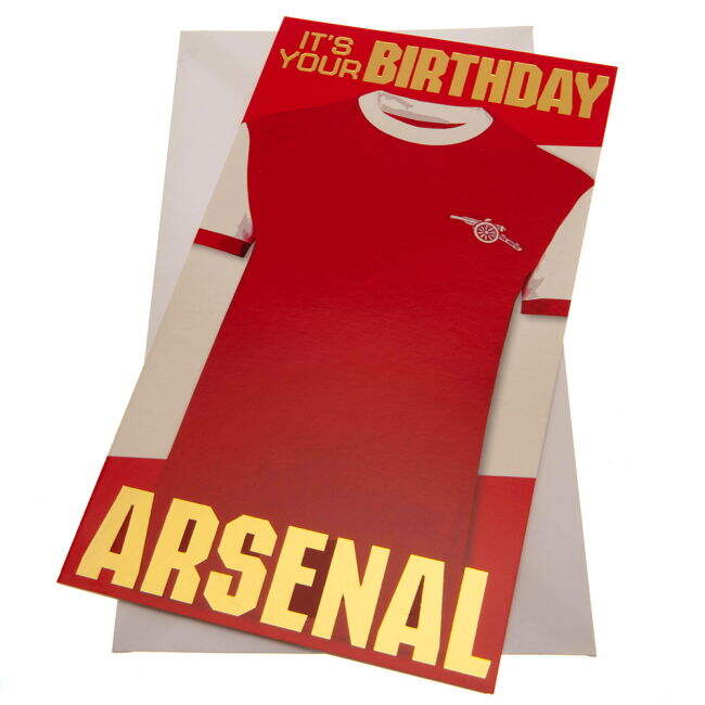 Arsenal FC Retro Shirt Birthday Card (Collector's Item)