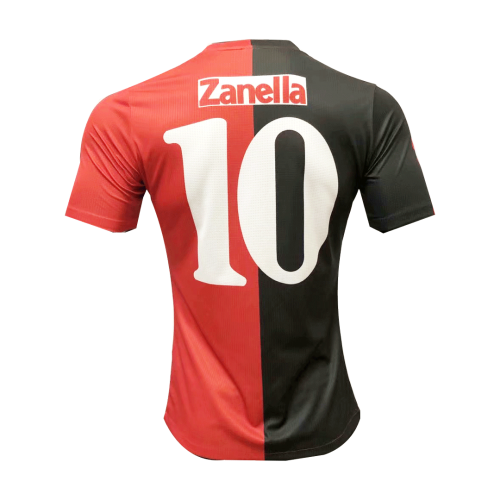Newell's Old Boys 10 Zanella RedBlack Retro Soccer Jersey Shirt -