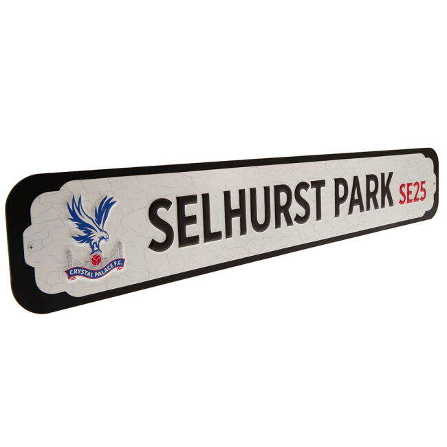 retro Crystal Palace FC Deluxe Stadium Sign