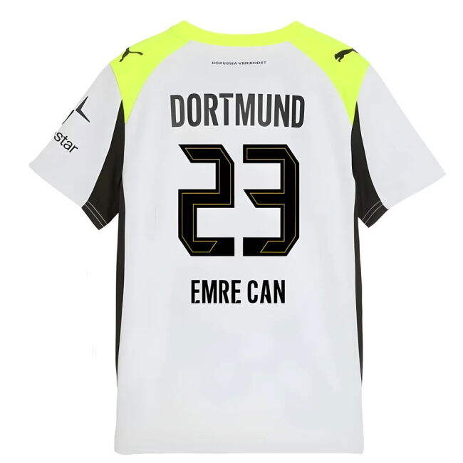 Borussia Dortmund official style Away Shirt 2025-2026 (Kids