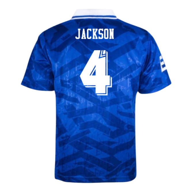 Chic Everton 1992 Home Retro Shirt (Jackson 4) for Fan Wear