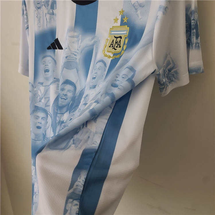 Argentina 2022 Champion Commemorative Soccer Jersey Football Shirt -