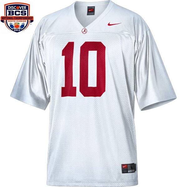 Men Alabama Crimson Tide #10 Tide A Bama Jersey - Affordable