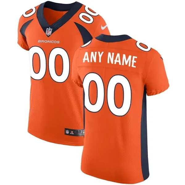 None Denver Broncos Elite Jersey - Orange | NFL Player Jersey
