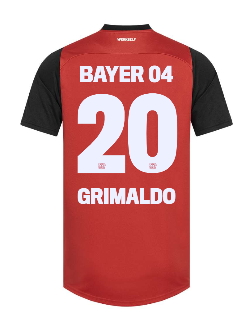 Bayer 04 Leverkusen GRIMALDO 2024-25 Season Home Jersey Version 20