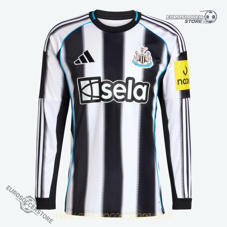 Newcastle United's 25-26 Season Home Long Sleeve Football Jersey