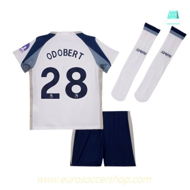 2025-2026 Tottenham Home Little Kids Mini Kit (Odobert 28)