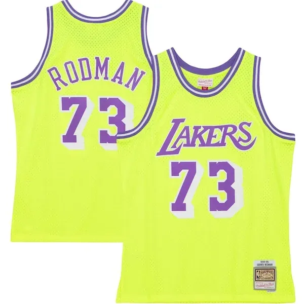 Dennis Rodman LAL Swingman Jersey - superior swingman-jersey - Yellow