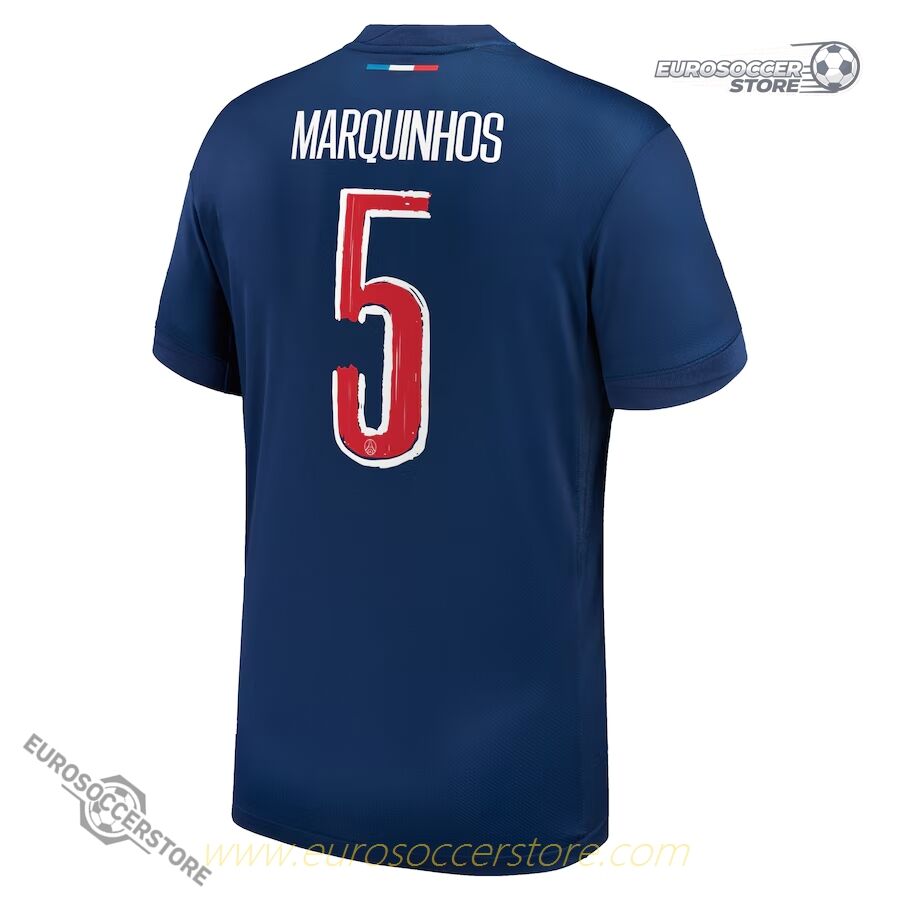 MARQUINHOS' PSG 2024-25 Season Champions League Final Version 5 Football Jersey