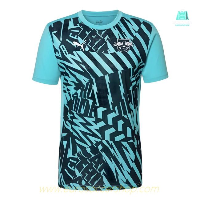 2024-2025 Red Bull Leipzig Pre-Match SS Shirt (Aqua)