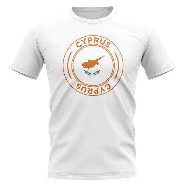 Cyprus Football Badge T-Shirt (White)