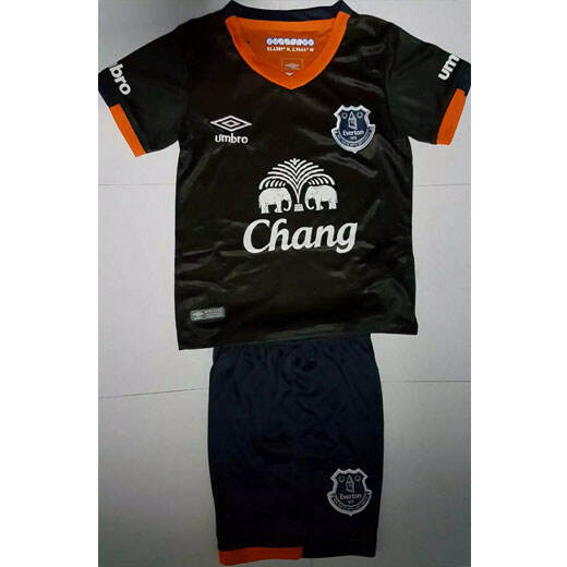 Kids Everton Away 201617 Soccer Kits ShirtShorts - Official Replica