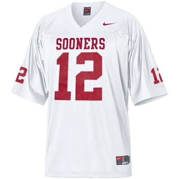 Youth(kids) Oklahoma Sooners Landry Jones #12 Boomer Sooner Jersey