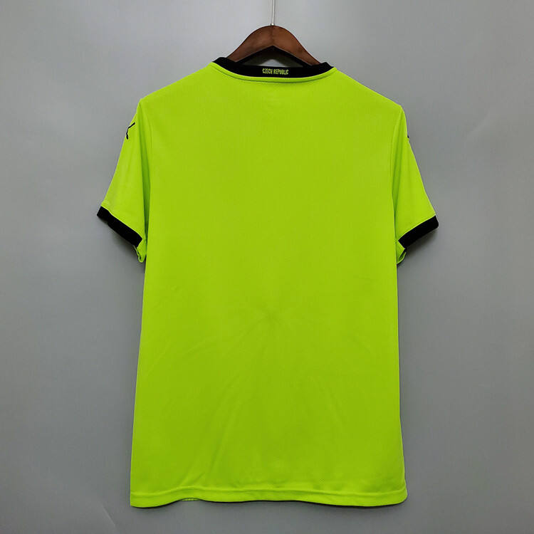 Czech Republic Euro 2020 Away Green Soccer Jersey Football Shirt -