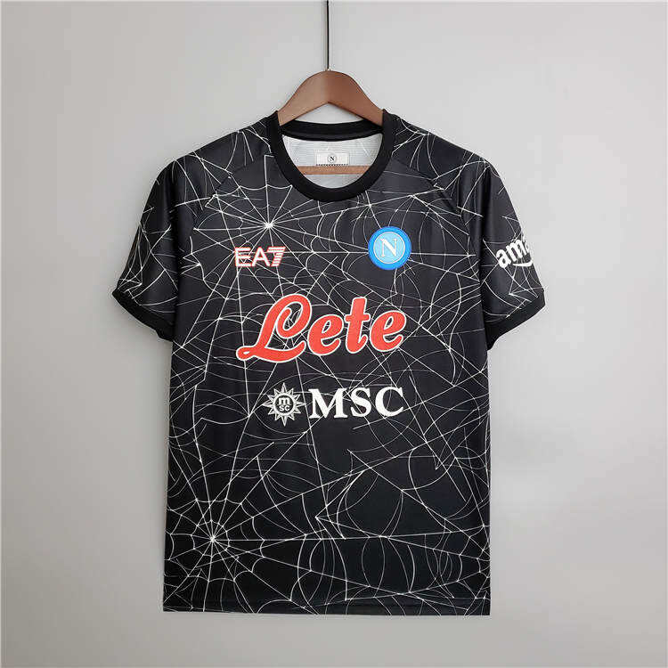 Napoli 21-22 Halloween Special Version Black Soccer Jersey Football