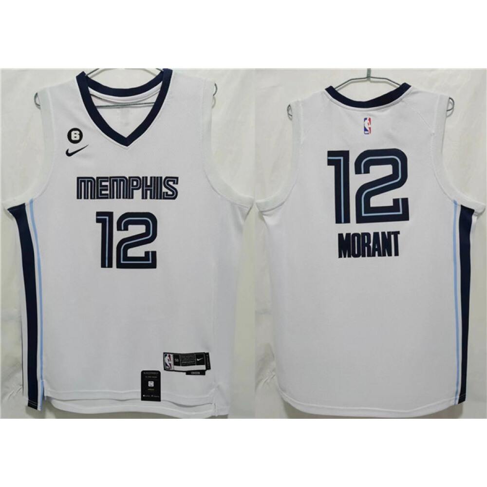 Top-Grade Men's Memphis Grizzlies #12 Ja White Basketball Jersey