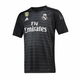 18-19 Real Madrid Goalkeeper Black Jersey Shirt - Official Replica