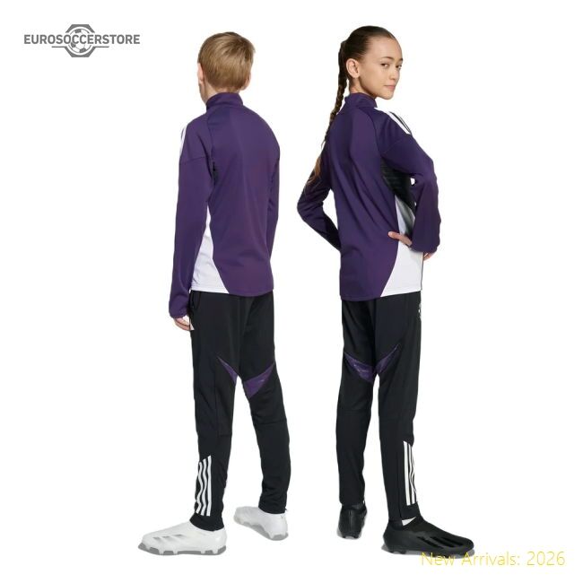 Official 2025-2026 Man Utd Training Pants (black) - Kids - Premium