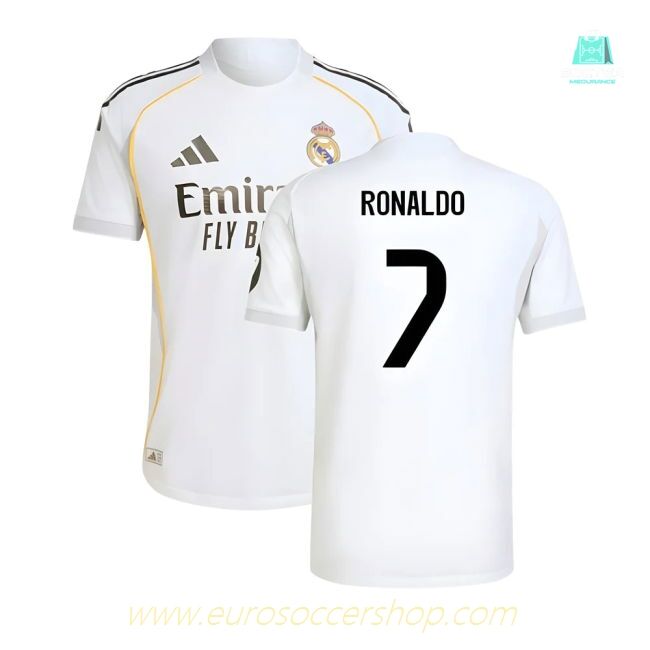 2025-2026 Real Madrid Authentic Home Shirt (Ronaldo 7)