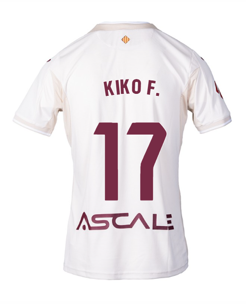 Away Jersey of Villarreal Featuring KIKO F. with Number 17 for the 25-26 Season