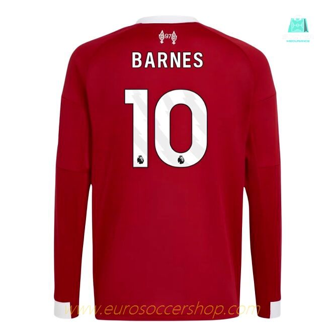 2025-2026 Liverpool Long Sleeve Home Shirt (Kids) (Barnes 10)