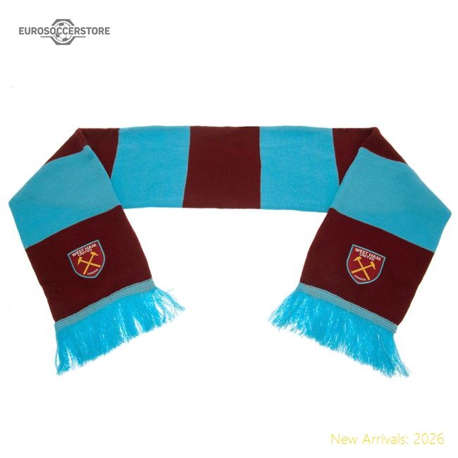 Official West Ham United Fc Bar Scarf - Premium Quality Baby Football