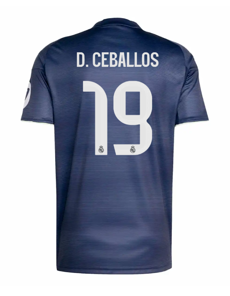 Real Madrid 25-26 Season Away Jersey No.19 for D. Ceballos