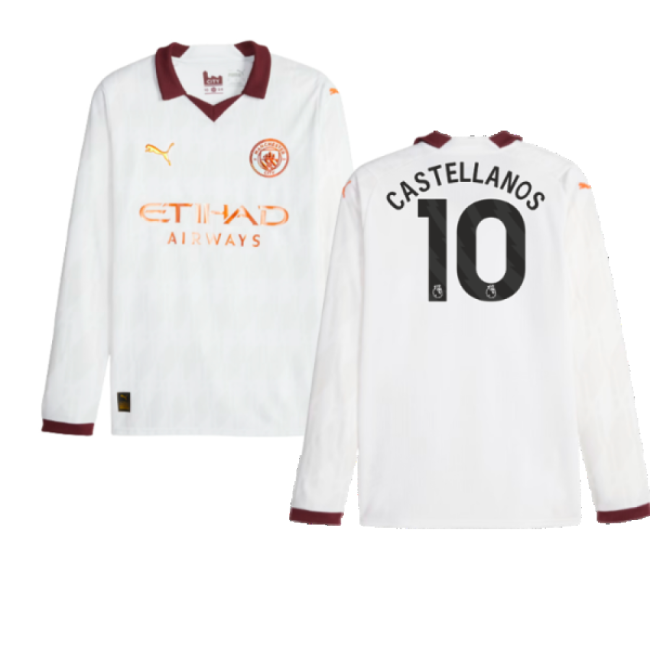 2023-20 Man City Authentic Away Jersey Castellanos #10 L M S