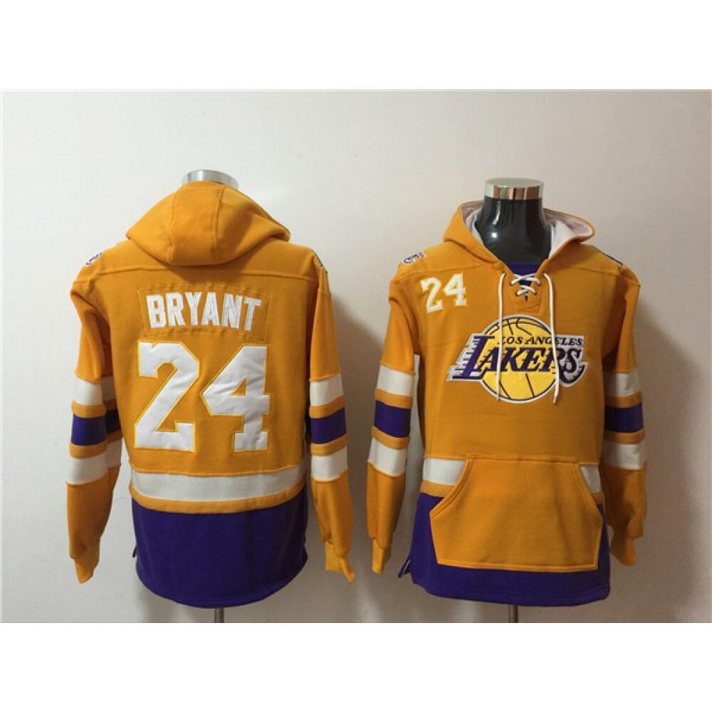 Fan Favorite Value Men's LA Lakers #24 Kobe Yellow Basketball Jersey
