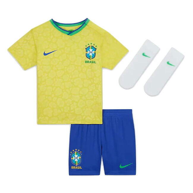 Kids Brazil A Team Elite Quality Home Elite Kit