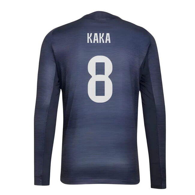2025-2026 Real Madrid Authentic Long Sleeve Away Shirt (Kaka 8)