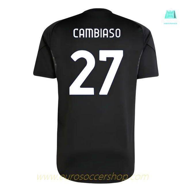 2025-2026 Juventus Training Shirt (Black) (Cambiaso 27)